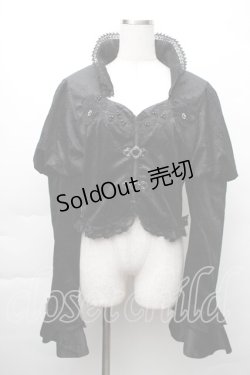 画像1: DARK IN LOVE / ジャガードベロアジャケット  黒 S-25-11-20-014-PU-TO-AS-ZS