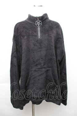 画像1: KILL STAR / ボアZIPプルオーバー  黒 S-25-11-20-016-SL-OP-HR-ZS