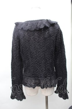 画像2: PINK HOUSE / モヘア混ニットカーディガン  黒 S-25-11-20-017-LO-TO-AS-ZS