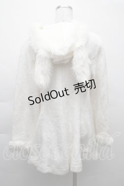 画像2: BABY,THE STARS SHINE BRIGHT / COAT うさみみシャギーコート  オフ S-25-11-20-023-BA-CO-ET-ZS