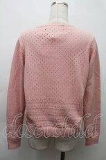 画像2: PINK HOUSE / クッキーラビッツモチーフニットカーディガン  ピンク S-25-11-20-024-LO-TO-AS-ZS (2)