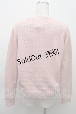 画像2: PINK HOUSE / クッキーラビッツモチーフニットカーディガン  ピンク S-25-11-20-024-LO-TO-AS-ZS