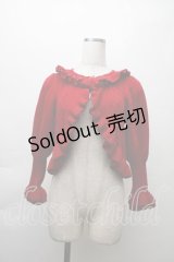 中国ロリータ / キャットドットニットカーディガン  赤 S-25-11-20-027-LO-TO-AS-ZS