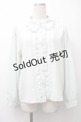 axes femme / ロマンティックフリルブラウス  ミント S-25-11-20-028-AX-BL-HR-ZS