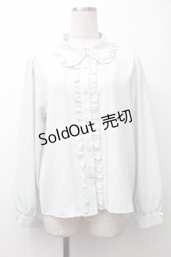 画像1: axes femme / ロマンティックフリルブラウス  ミント S-25-11-20-028-AX-BL-HR-ZS