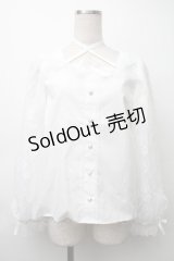 Lovely Tency / alsチョーカーレースブラウス  白 S-25-11-20-029-LO-BL-HR-ZS