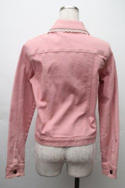 画像2: axes femme / スピンドルデニムジャケット  ピンク S-25-11-20-003-AX-JA-HR-ZS