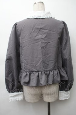 画像2: Cherirulu Chocola / MYリボンマルエリブラウス L グレーｘ白 S-25-11-20-031-LO-BL-HR-ZS