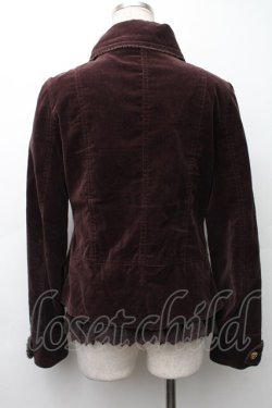 画像2: axes femme / ベロアナポレオンジャケット  ブラウン S-25-11-20-034-AX-JA-HR-ZS