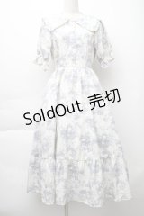 m petit by misako / トワルドジュイワンピース S オフｘ青 S-25-11-20-036-LO-OP-AS-ZS