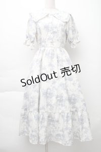 m petit by misako / トワルドジュイワンピース S オフｘ青 S-25-11-20-036-LO-OP-AS-ZS