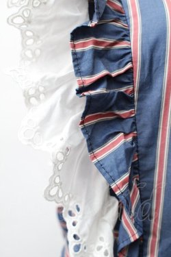 画像3: Perla nell' ostrica / ストライプキャミワンピース  ブルーｘレッド S-25-11-20-037-EL-OP-HR-ZS