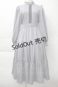 m petit by misako / AM＊レースティアードワンピース S グレー S-25-11-20-040-LO-OP-AS-ZS