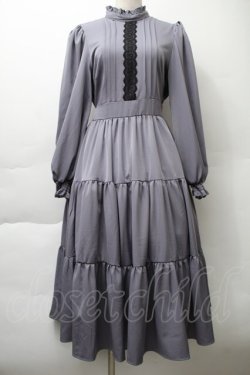 画像1: m petit by misako / AM＊レースティアードワンピース S グレー S-25-11-20-040-LO-OP-AS-ZS