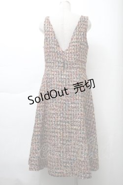 画像2: LOLITA / ツイードジャンパースカート  マルチ S-25-11-21-049-LO-OP-AS-ZS