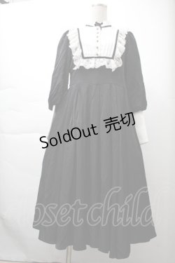 画像1: Hoshibako Works / ルーシーズクローゼット デイリーワンピース  黒ｘ白 S-25-11-21-051-LO-OP-HR-ZS