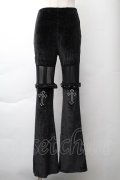 GOTH / ベロアパンツ  黒 S-25-11-21-054-GO-PA-AS-ZS