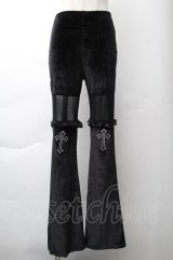 GOTH / ベロアパンツ  黒 S-25-11-21-054-GO-PA-AS-ZS