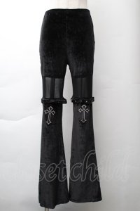 GOTH / ベロアパンツ  黒 S-25-11-21-054-GO-PA-AS-ZS