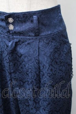 画像3: axes femme / ハイウエストジャガードパンツ  紺 S-25-11-21-057-AX-PA-HR-ZS