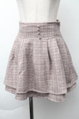 evelyn / ツイードキュロット  ピンクベージュ S-25-11-21-059-LO-PA-AS-ZS