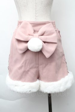 画像2: Secret Honey / 裾ファーキュロット  ピンク S-25-11-21-060-CA-PA-AS-ZS