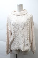 LOITAその他 / 襟元パールニットカーディガン  オフ S-25-11-21-010-PU-TO-HR-ZS