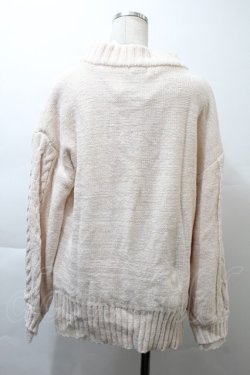 画像2: LOITAその他 / 襟元パールニットカーディガン  オフ S-25-11-21-010-PU-TO-HR-ZS