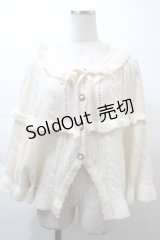 axes femme / フレアニットケープ  オフ S-25-11-21-011-AX-TO-AS-ZS