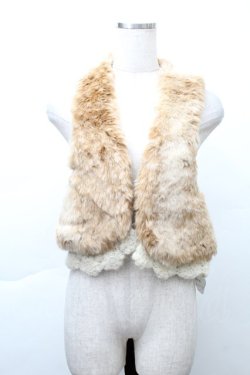 画像1: axes femme / ファーつけ襟  ブラウン S-25-11-21-002-AX-ZA-AS-ZS