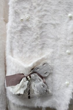 画像3: axes femme / リボン付フェザーニットカーディガン  オフ S-25-11-21-016-AX-TO-HR-ZS