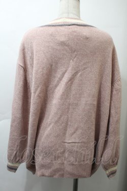 画像2: Secret Honey / ハートロゴ刺繍ケーブルニット  ピンク S-25-11-21-021-CA-TO-AS-ZS
