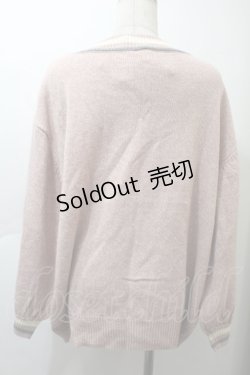 画像2: Secret Honey / ハートロゴ刺繍ケーブルニット  ピンク S-25-11-21-021-CA-TO-AS-ZS