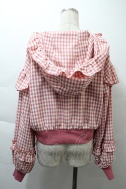 画像2: axes femme kawaii / フリルフーディブルゾン  ピンク S-25-11-21-023-AX-JA-HR-ZS
