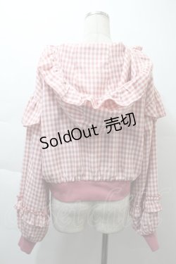 画像2: axes femme Kawaii / フリルフーディブルゾン  ピンク S-25-11-21-023-AX-JA-HR-ZS