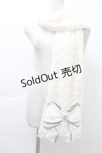 axes femme / ビッグリボンファーマフラー  オフ S-25-11-21-003-AX-ZA-HR-ZS