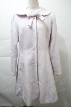 画像1: LODISPOTTO / リボンブローチ付きコート  ラベンダー S-25-11-21-030-LO-TO-HR-ZS