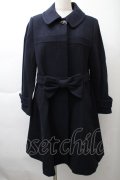 Jane Marple / COATLamb melton gored coat  紺 S-25-11-21-034-JM-CO-ET-ZS