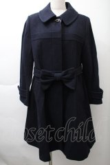 Jane Marple / COATLamb melton gored coat  紺 S-25-11-21-034-JM-CO-ET-ZS