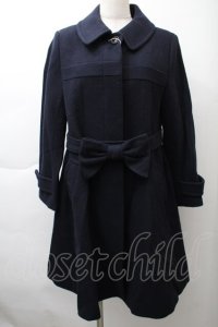 Jane Marple / COATLamb melton gored coat  紺 S-25-11-21-034-JM-CO-ET-ZS