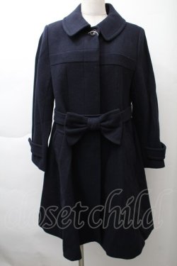 画像1: Jane Marple / COATLamb melton gored coat  紺 S-25-11-21-034-JM-CO-ET-ZS