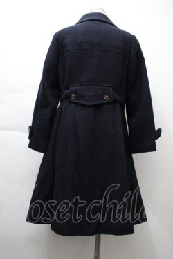 画像2: Jane Marple / COATLamb melton gored coat  紺 S-25-11-21-034-JM-CO-ET-ZS