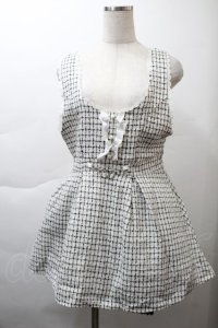 Dear My Love / ツイードジャンパースカート  オフ S-25-11-21-036-EL-OP-ET-ZS