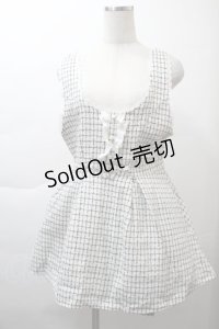 Dear My Love / ツイードジャンパースカート  オフ S-25-11-21-036-EL-OP-ET-ZS