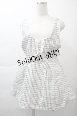 画像1: Dear My Love / ツイードジャンパースカート  オフ S-25-11-21-036-EL-OP-ET-ZS