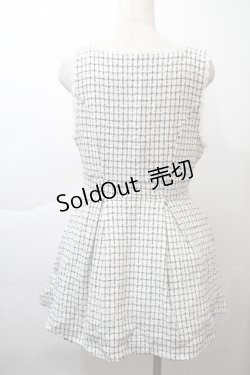 画像2: Dear My Love / ツイードジャンパースカート  オフ S-25-11-21-036-EL-OP-ET-ZS