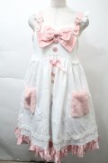 中国ロリータ / ワンピース  白ｘピンク S-25-11-21-037-LO-OP-AS-ZS