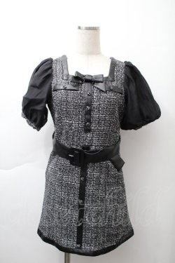 画像1: Bubbles / ポイントレザーリボンワンピース F チェック S-25-11-21-039-CA-OP-NS-ZS