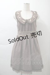 axes femme / ファーｘツイードレトロワンピース  ブラウン S-25-11-21-045-AX-OP-AS-ZS