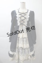 Favorite / コーデュロイワンピース  紺ｘオフ S-25-11-21-046-LO-OP-HR-ZS